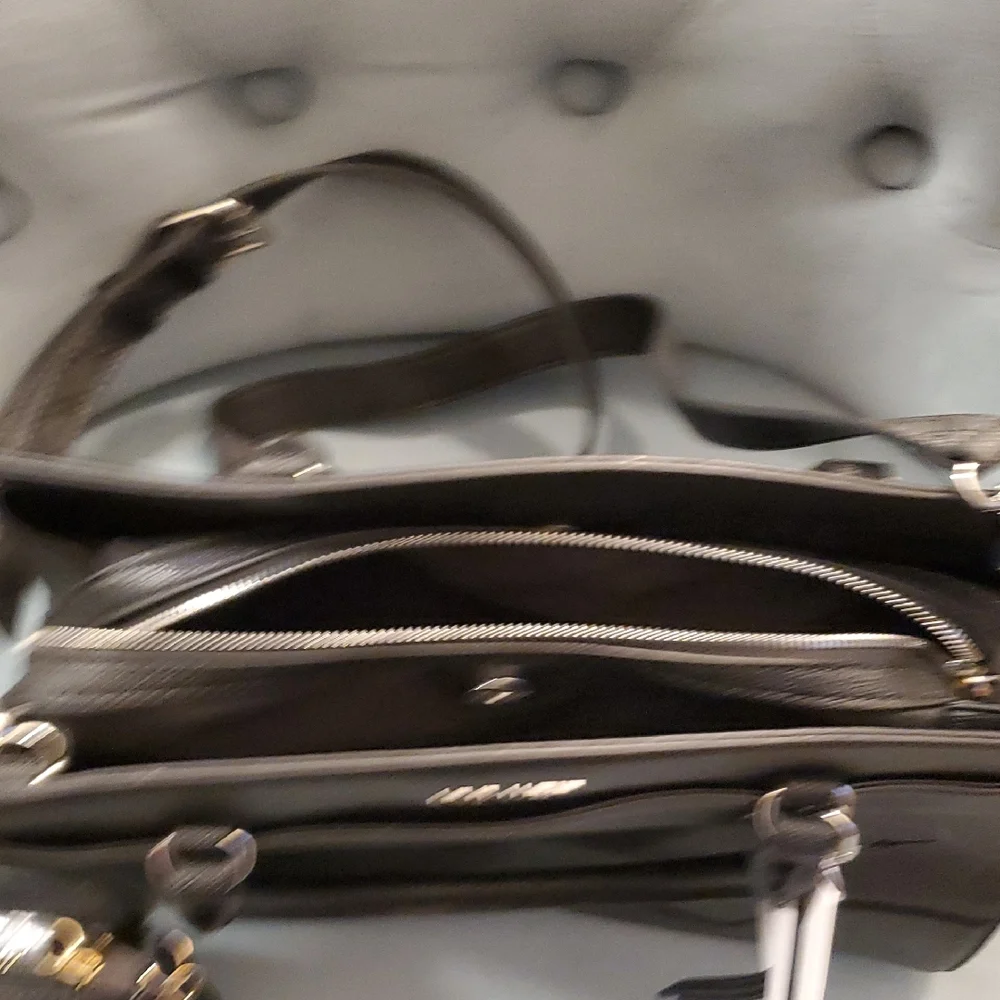 Nine West Elegant Black Purse W Bonus Mini Purse.. - Picture 12 of 15